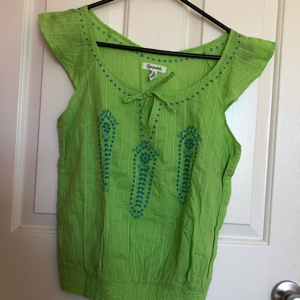 Aeropostale light green blouse